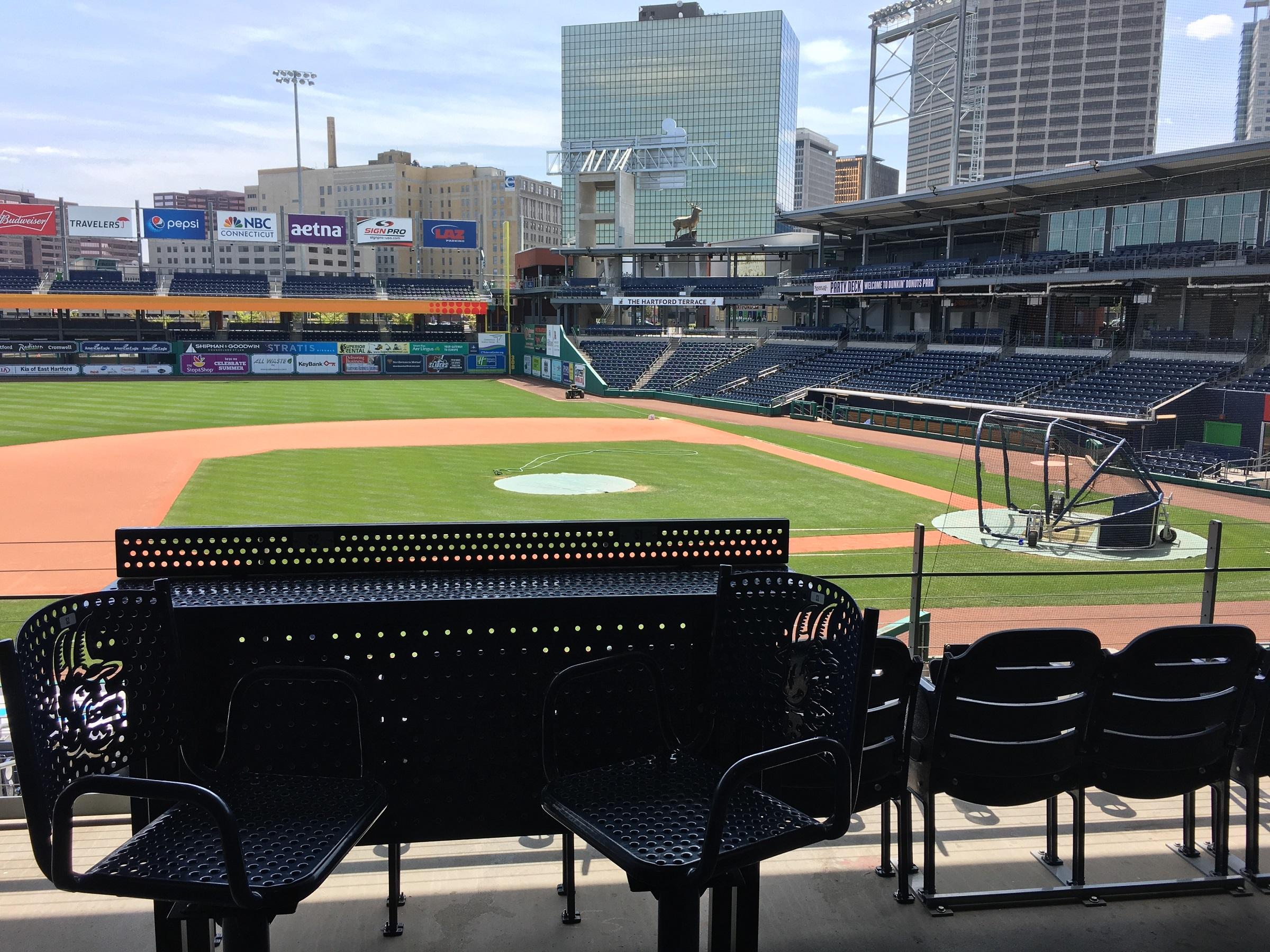 Dunkin' Donuts Park signs