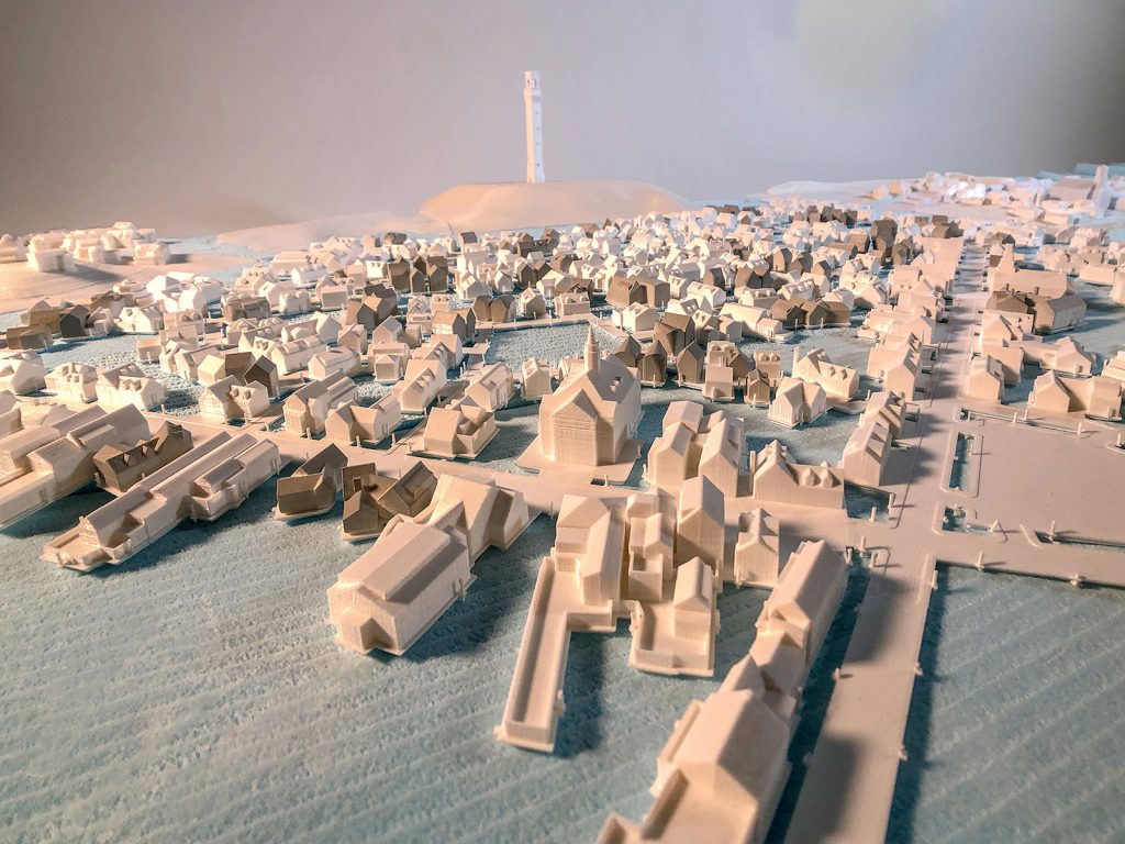 Architecture student Ben Hait's designs for a future Provincetown, Massachusetts. Courtesy of Adam Sherman
