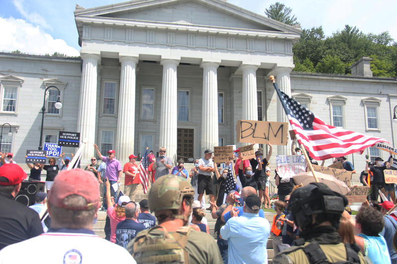 pro-police-rally-blm-montpelier-vpr-elder-connors-20200720